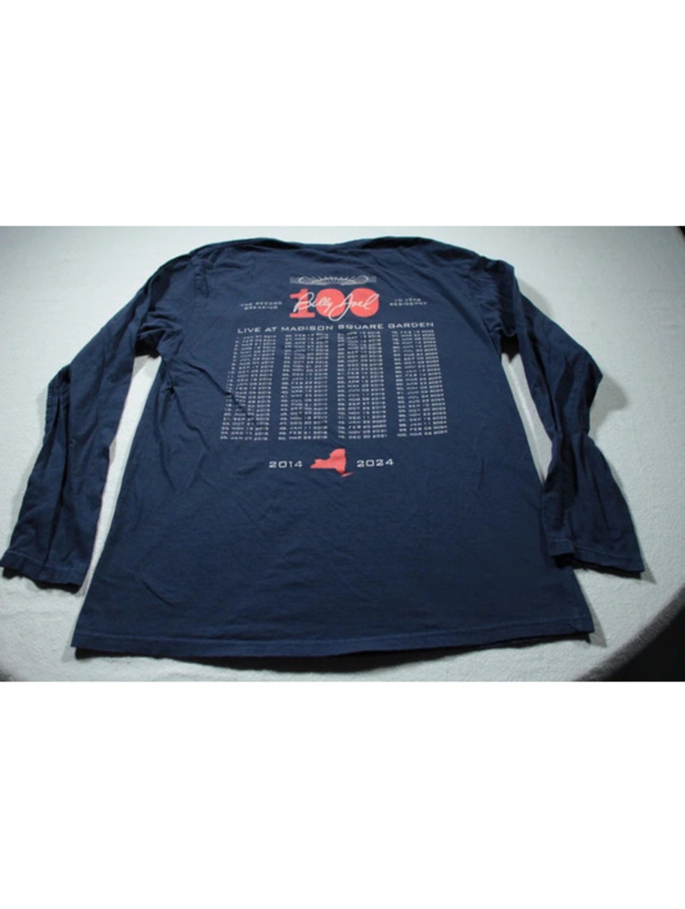 Billy Joel Madison Square Garden 100 Shows Residency Tour Concert T-Shirt L